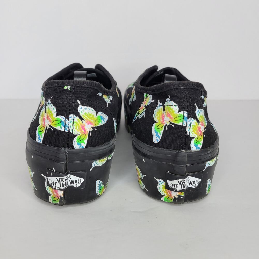 VANS Authentic Stac Morph Blackout Glow In The Dark Butterfly Sneakers Women's 9 - Picture 9 of 12